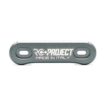 RC-Project One Piece Wing Button in Ergal 7075 T6 Grey